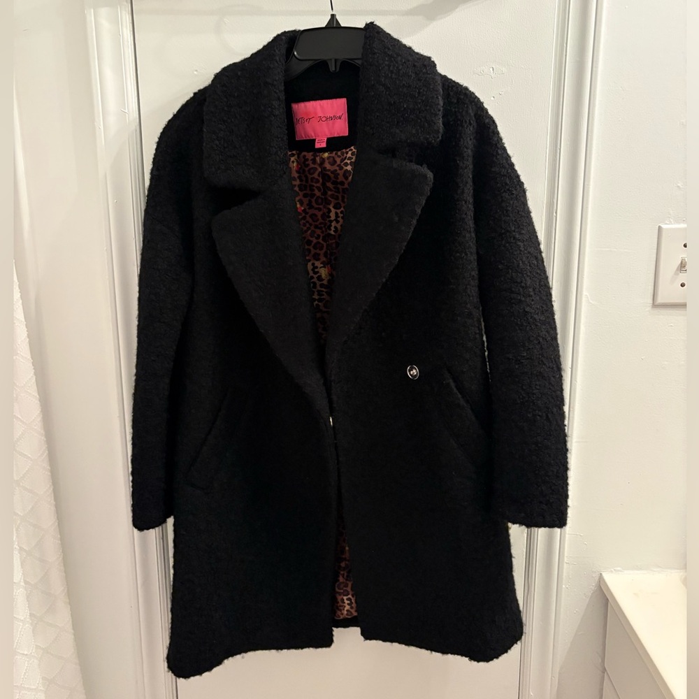 Betsey Johnson Black Coat